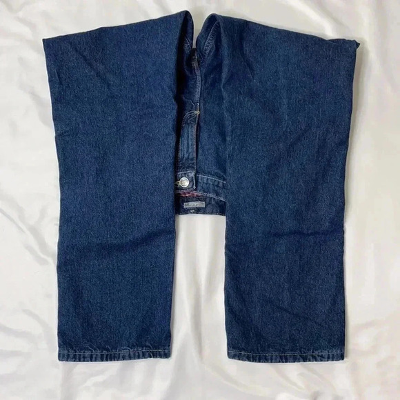 Cabela’s Flannel Fleece Lined Blue Denim Jeans 10 Short - Picture 4 of 15